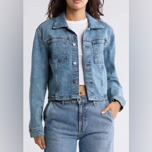 Hudson Jeans Micro Crop Denim Jacket